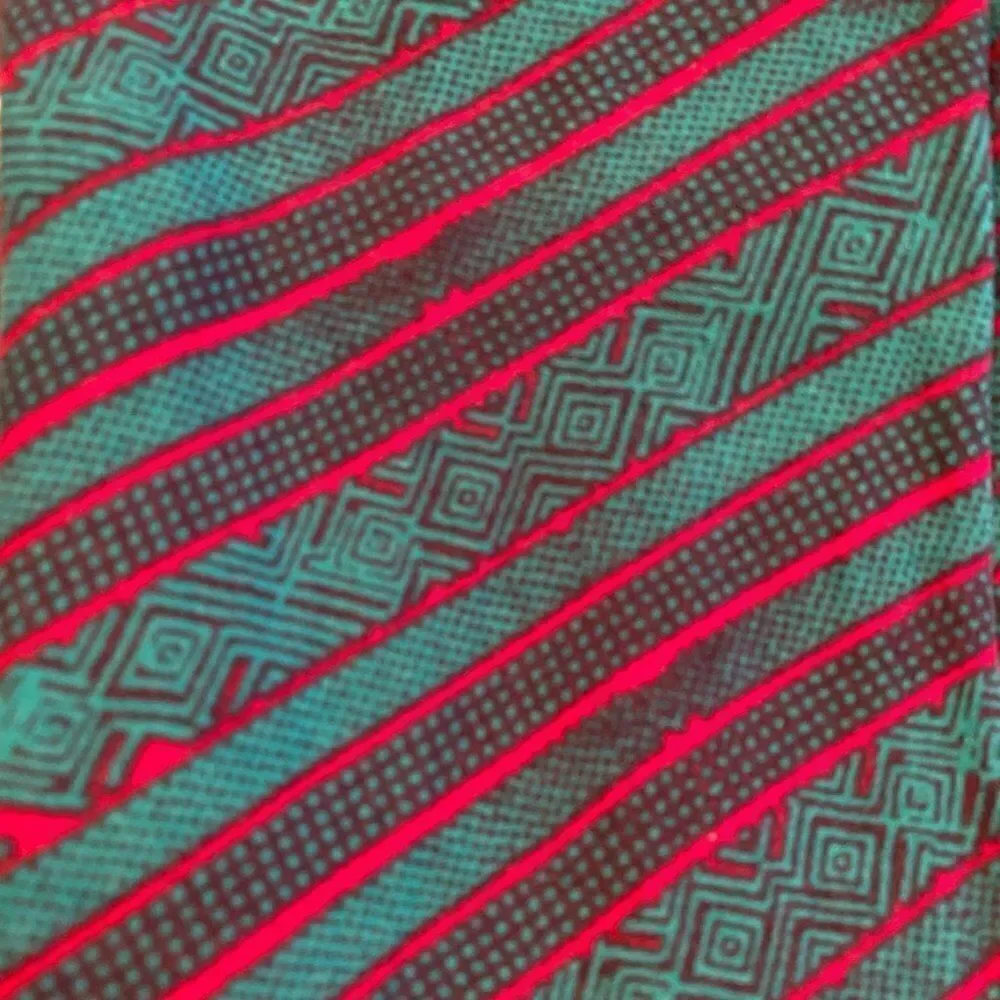 0691 LulaRoe Kids Leggings Lg/Xl Hunter Green and Red Diagonal Stripes New